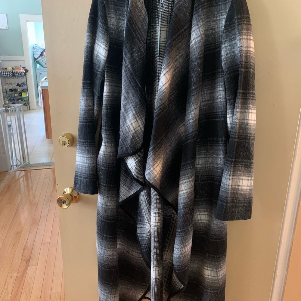 She and Sky open front coat